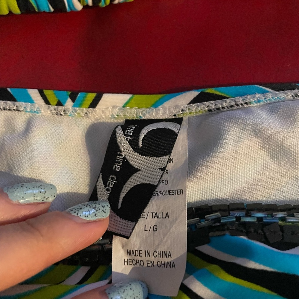 Y2k Patterned Bikini - image 3